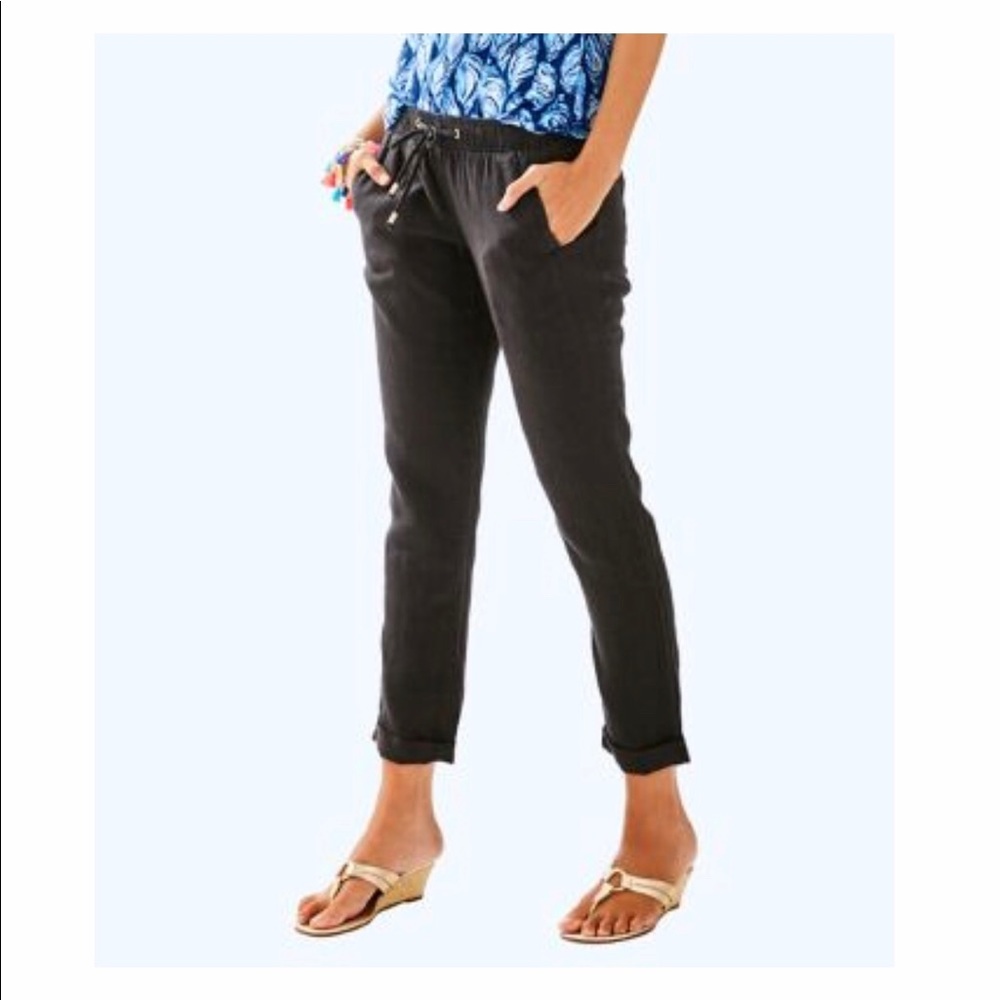 Lilly Pulitzer Linen Aden Pant Small